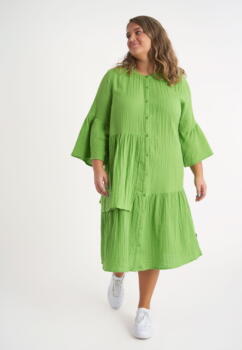 Bibbi kjole fra Adia - Green banana