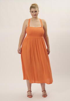 Petra stropkjole fra Adia fashion i flot orange