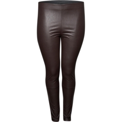 Elsebeth leggings med læderlook på forsiden fra Pont Neuf - Brun
