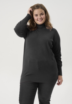 Azela strikbluse fra Adia Fashion