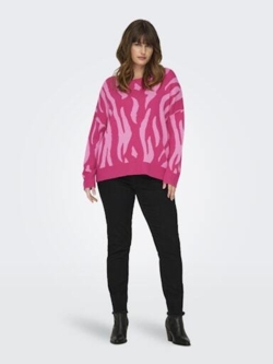 Carmontana bluse i strik fra Only Carmakoma