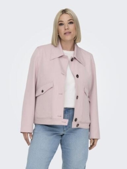 Carcathy kort jakke fra Only Carmakoma - Violet ice