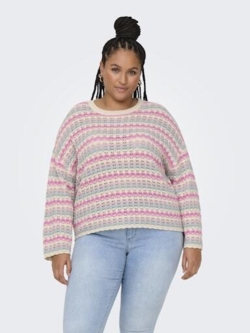 Carasa strikbluse fra Only Carmakoma