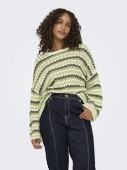 Carasa strikbluse fra Only Carmakoma