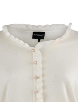 Jytta strik cardigan fra Studio - Off-white