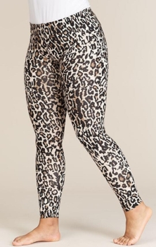 Amsterdam leoprintet leggings fra Sandgaard - Brunprintet