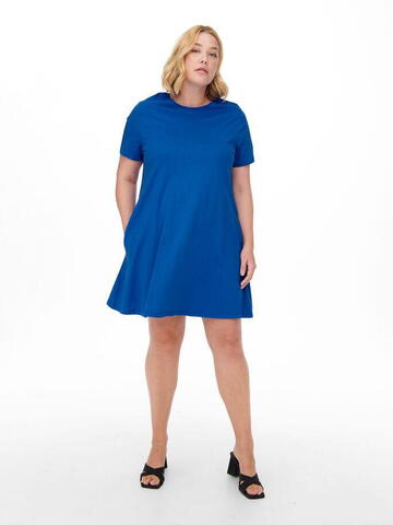 Løssiddende kjole - strong blue  - Carapril