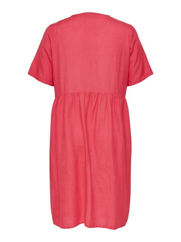 Super sød sommer kjole fra Only Carmakoma - Carstacey - Geranium