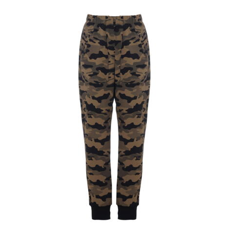 Christel baggy bukser i brun camouflage - Gozzip Black