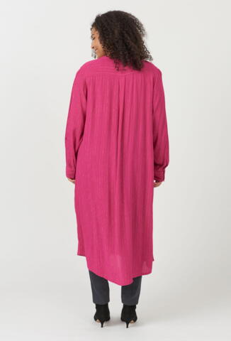 Pink skjorte-kjole med lurex fra Adia