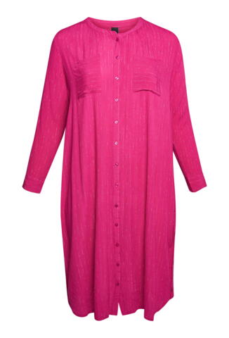 Pink skjorte-kjole med lurex fra Adia