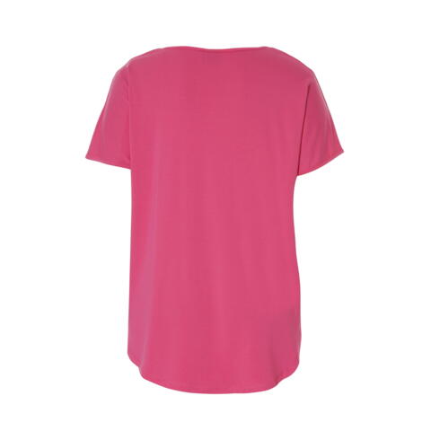 Gitte t-shirt i flot pink fra Gozzip