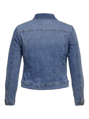 Carwespa denim jakke fra Only Carmakoma - Lys denim