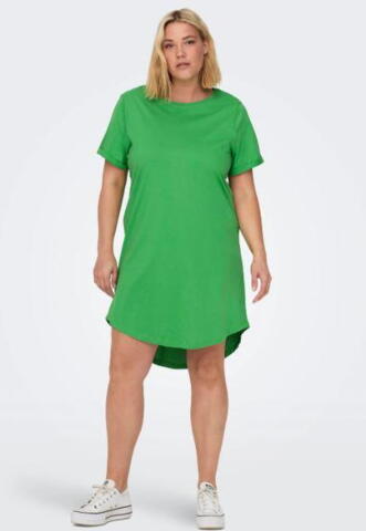 Carmay t-shirt kjole fra Only Carmakoma - Kelly green