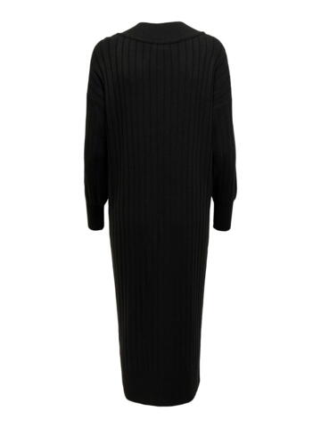 Lang sort strik kjole fra Only Carmakoma - Tessa