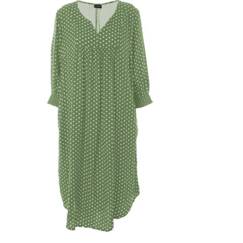 Alice kjole fra Gozzip i grøn med hvide prikker