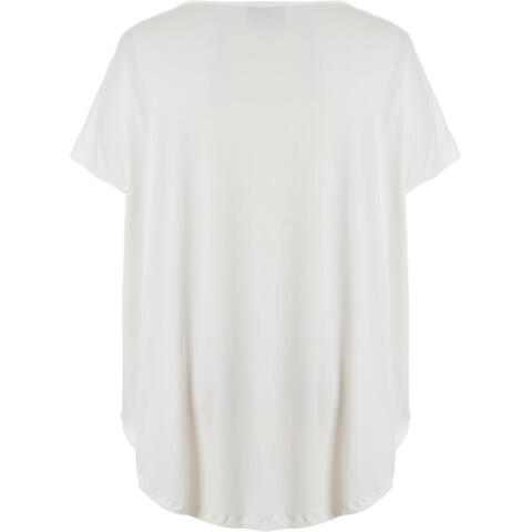 Gitte T-shirt fra Gozzip i hvid med smukt print