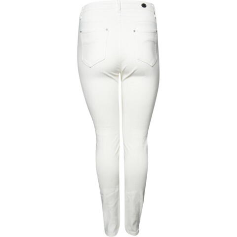 Milan denim bukser fra Adia fashion  - Hvid-  benlængde 82