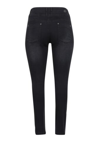 Rome denim jeans fra Adia fashion - Sort - Benlængde 76 cm