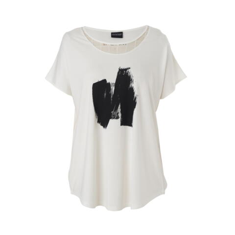 Edita T-shirt fra Gozzip black - Hvid med sort
