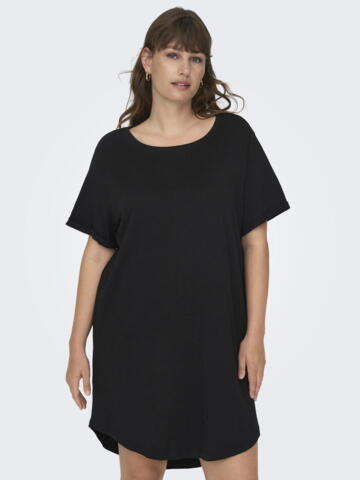 Carmay T-shirt kjole fra Only Carmakoma - Sort