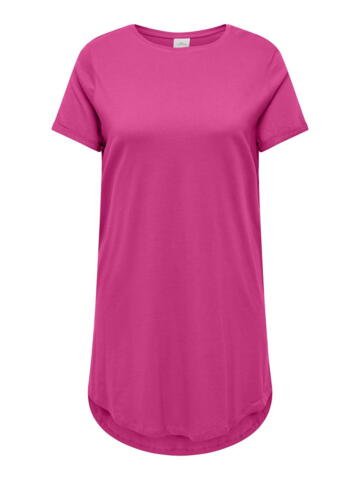 Carmay T-shirt kjole fra Only Carmakoma - Rasberry rose