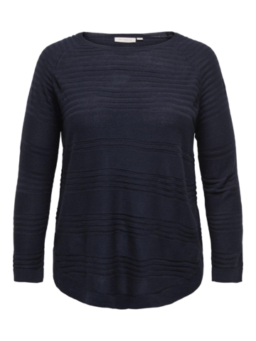 Carnewplain sweater fra Only Carmakoma - Night sky