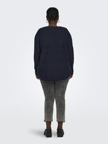 Carnewplain sweater fra Only Carmakoma - Night sky