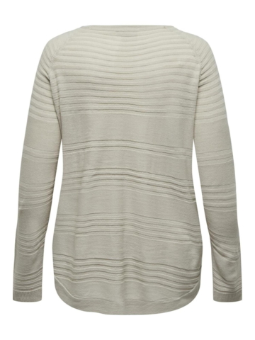 Carnewplain sweater fra Only Carmakoma - Pumice stone