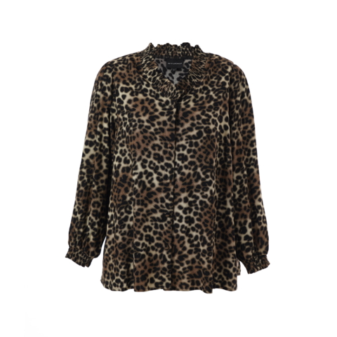 Bonni skjorte-bluse fra Studio i leoprint