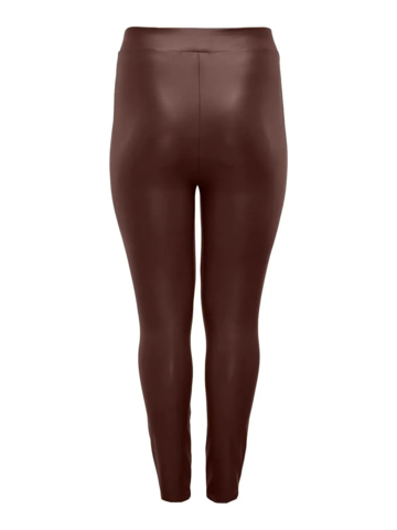 Carrool coated leggings fra Only Carmakoma - Chicory coffee