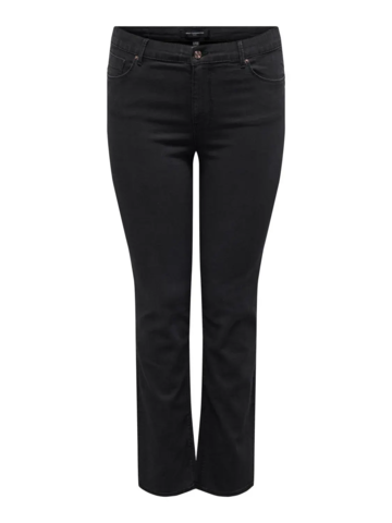 Carhiris jeans med pushup-effekt fra Only Carmakoma - Sort