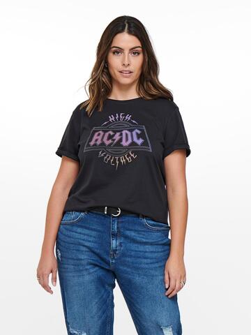 Fed Tshirt med AC DC -print