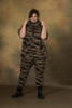 Christel baggy bukser i brun camouflage - Gozzip Black