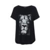 Gitte Tshirt i sort med løve print fra Gozzip
