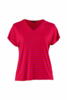 Amsterdam T-shirt fra Sandgaard i flot pink med røde striber
