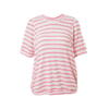 Dorette bluse fra Studio i hvid og pink