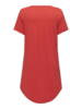 Carmay T-shirt kjole fra Only Carmakoma - Flame scarlet