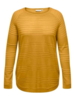 Carnewplain sweater fra Only Carmakoma - Golden spice