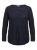 Carnewplain sweater fra Only Carmakoma - Night sky