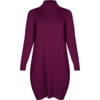 Azar strikkjole fra Adia fashion i aubergine