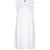 Gitte lang ærmeløs basis kjole fra Gozzip - Hvid