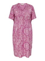 Super sød sommer kjole fra Only Carmakoma - Carstacey - Pink