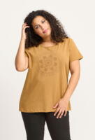 Super lækker broncefarvet T-shirt fra Adia - Marry