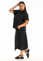 Elmine bluse m. hætte fra Gozzip Black