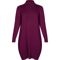 Azar strikkjole fra Adia fashion i aubergine