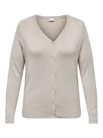 Carvenice cardigan fra Only Carmakoma - Whitecap gray melange