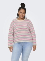 Carasa strikbluse fra Only Carmakoma